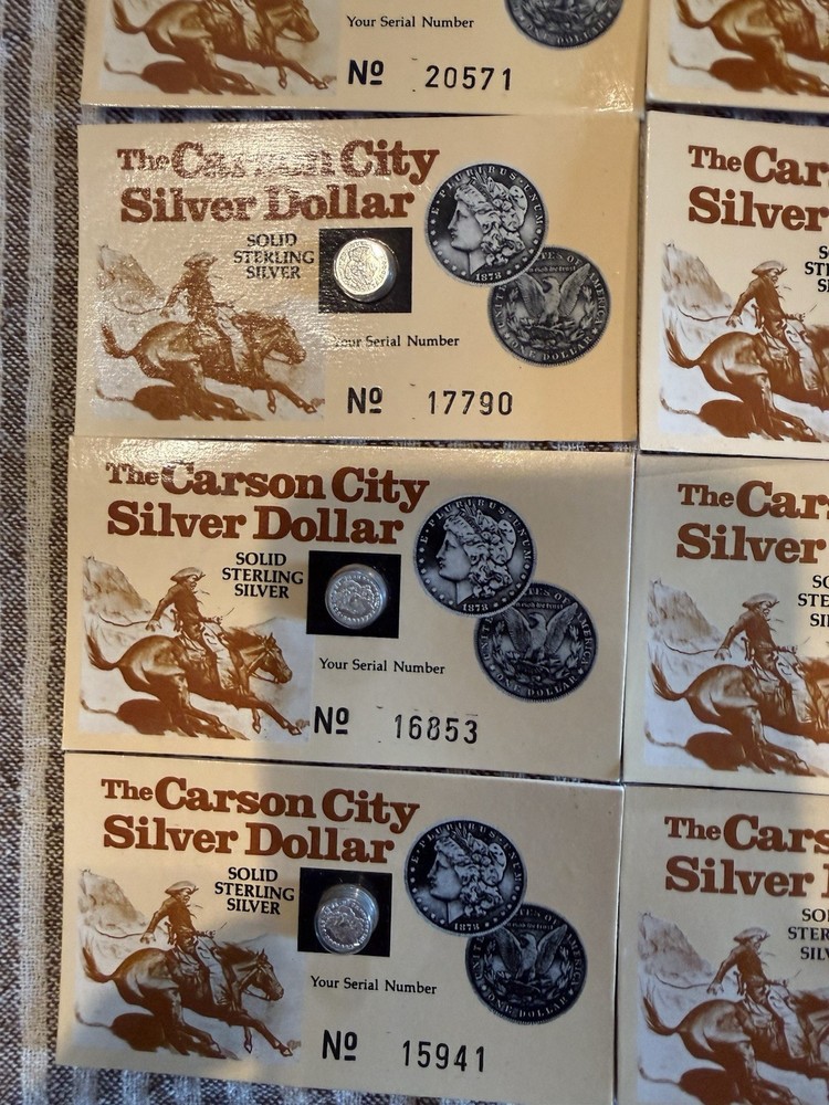 Miniature CC Silver Dollars Sterling Silver 30 Sets