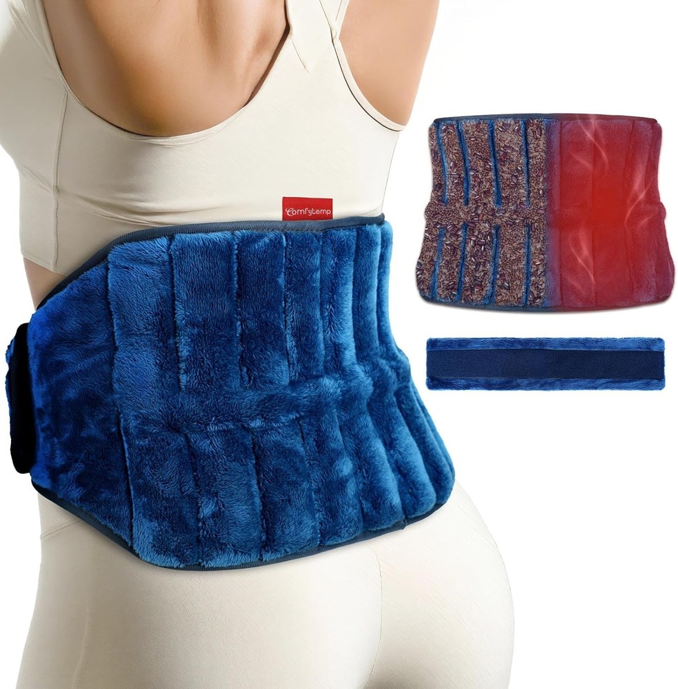 Microwavable Moist Heating Pad Lower Back Pain Relief Sciatica Cramps