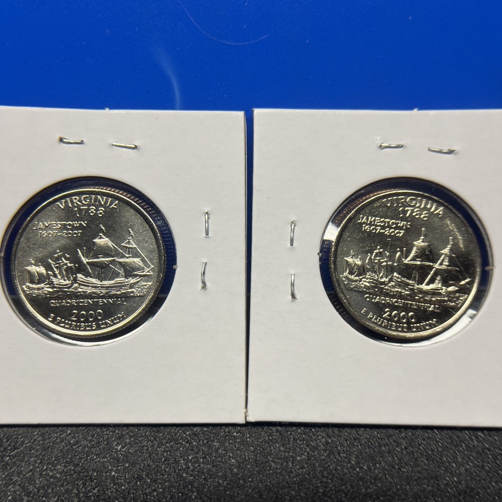 2000 P&D Washington Quarter State Set BU