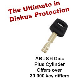 Abus 20/70 Diskus Plus Padlock, Keyed Different with 2 Keys