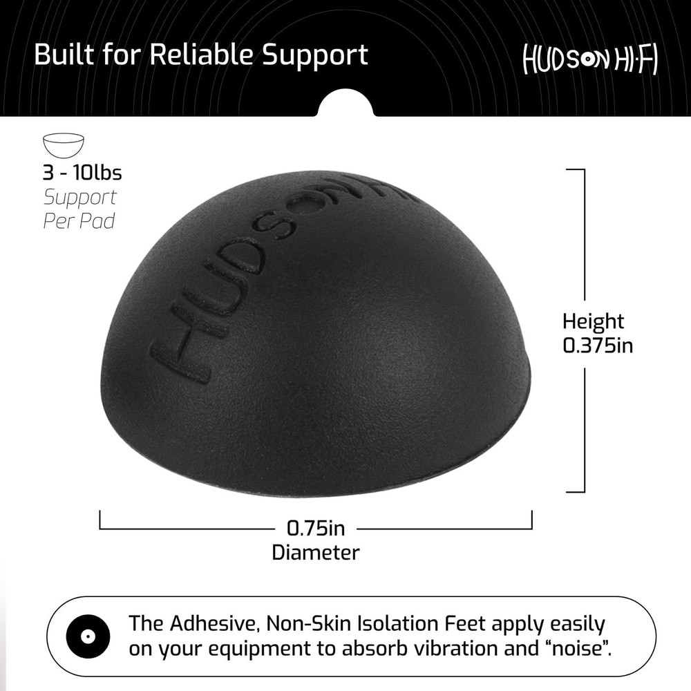 16-Pack Platinum Silicone Speaker Isolation Pads