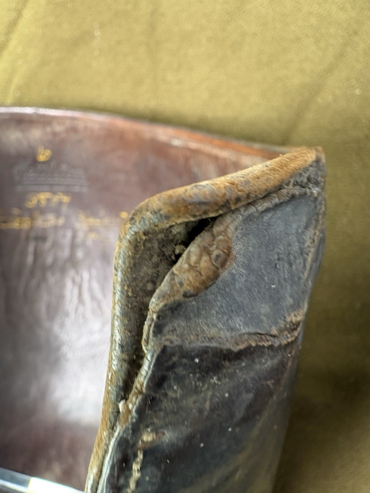 WWI Era Leather Riding Leggings Gaiters – Nettleton Syracuse NY Officer