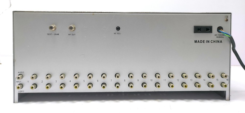 16 Channel Analog CATV Headend RF Modulator Rack Mount System