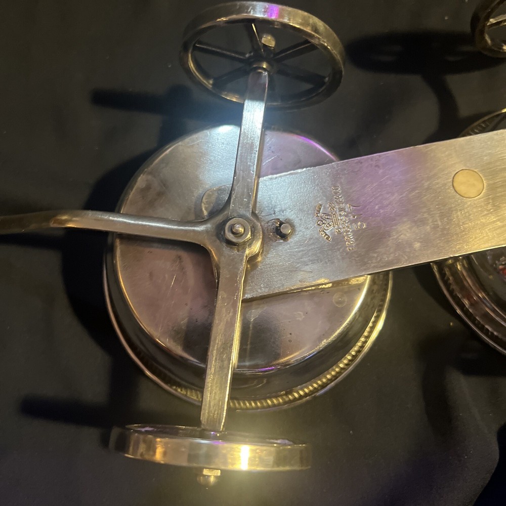 VINTAGE F.B. ROGERS SILVERPLATE "WAGON" Condiment Holder