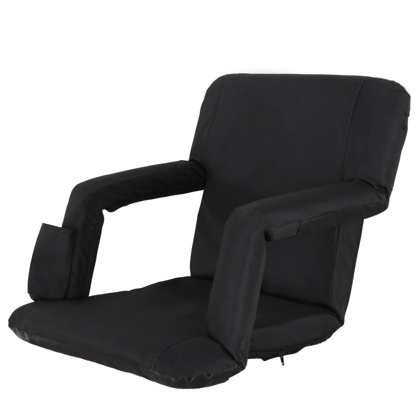 Wide Stadium Seats Chairs For Bleachers w/Back Cushion 5 Reclining Position