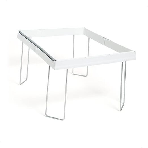 Adjustable Hanging File Folder Frames, 13” W x Letter White and Silver Frame