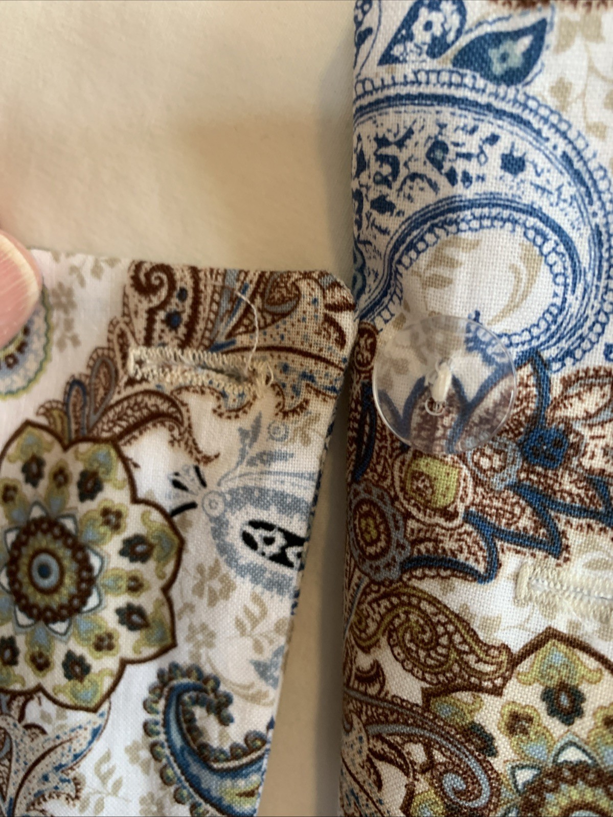 LG Outlander, Colonial, Lightweight Cotton Paisley Polonaise/Over Dress. NWOT