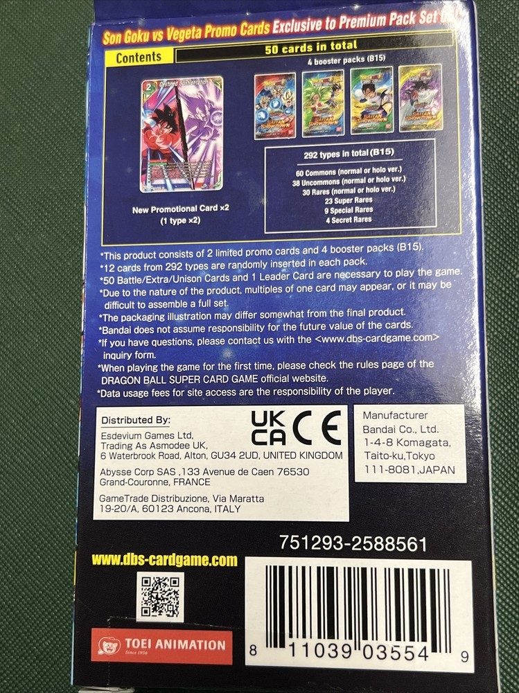 saiyan showdown premium pack set 06