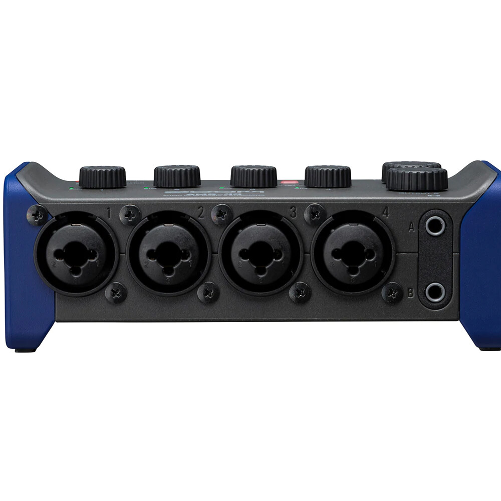 Zoom AMS-44 4x4 USB-C Audio Interface w/ Kellopy Pop Filter and XLR-XLR Cable