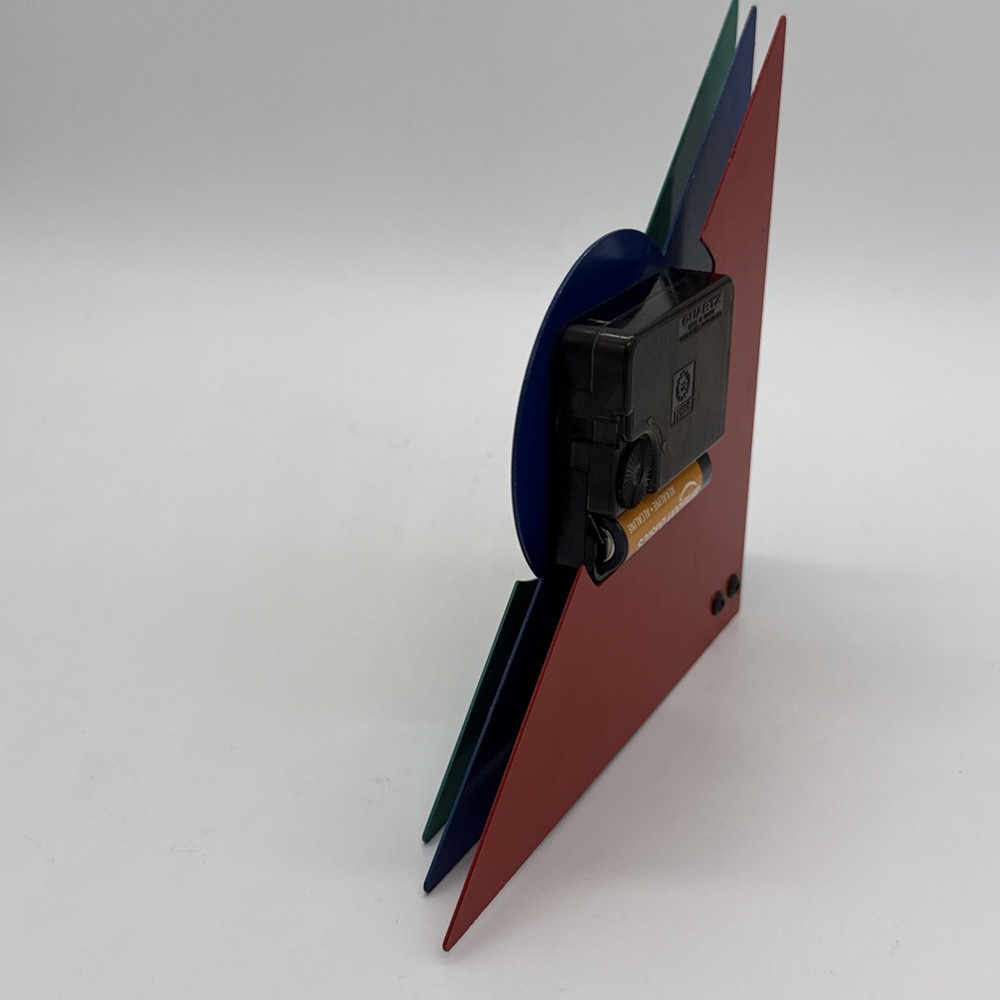 1980s Multicolor Stacked Desk or Mantel Clock does not work check description