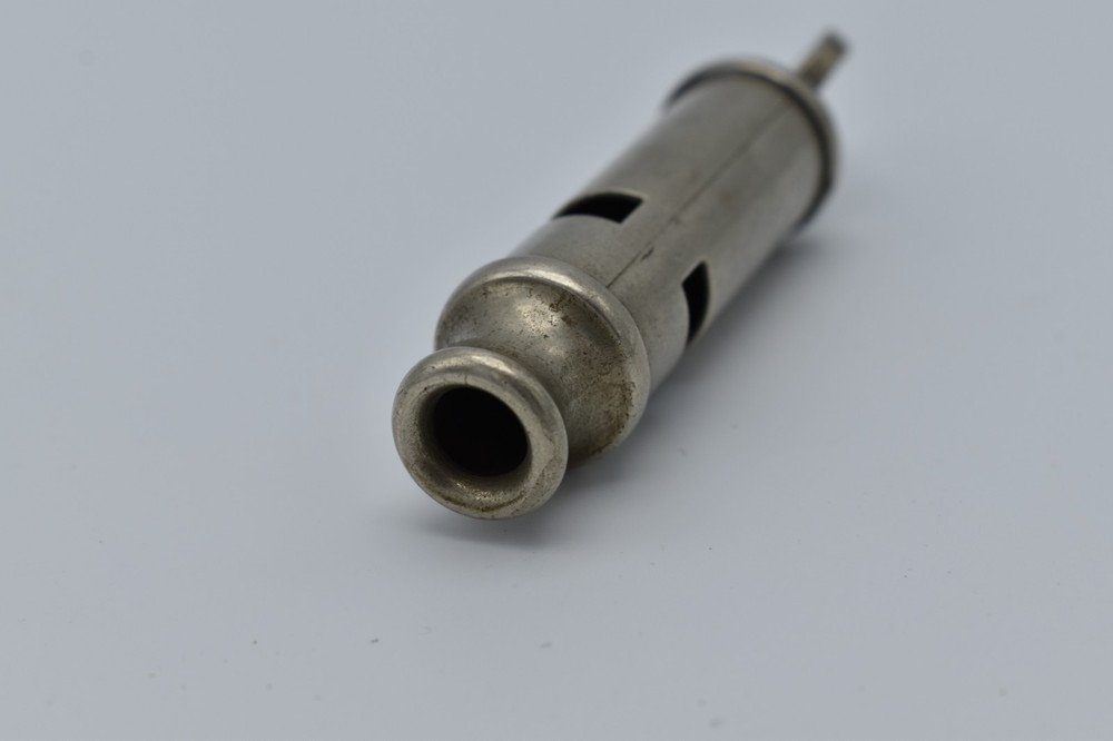 WW2 Military Issue 1940 J.Hudson Whistle Broad Arrow Marked