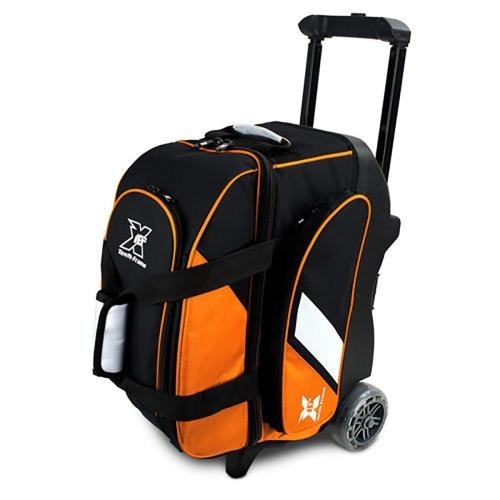 10th Frame 2 Ball Roller Bowling Bag Black/Orange