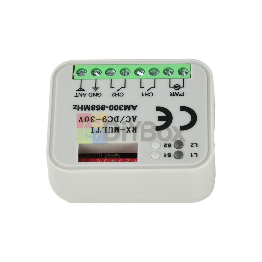 Universal 300-868MHz Multi-Frequency Receiver Switch Controller AC/DC On/Off