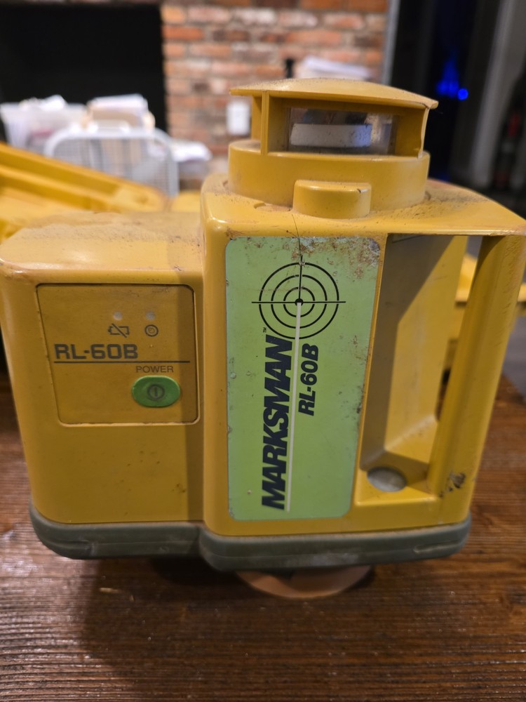 Topcon Marksman RL-60B Rotary Laser Level w/ Case & Mount Untested