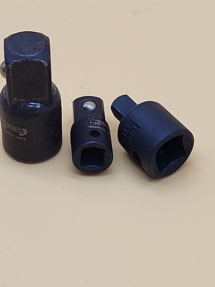 3 Pcs Socket Set Extension 1/2 3/8 1/4 Set Socket Adapter Converter Set