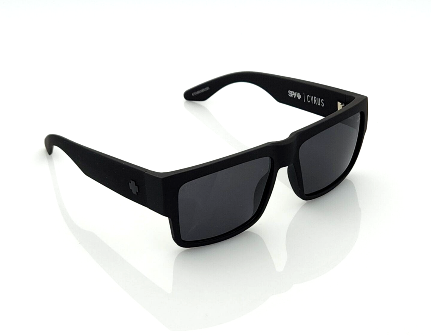 Polarized Spy Cyrus Sunglasses Soft Matte Black Frame Smoke Tint Polarized Lens