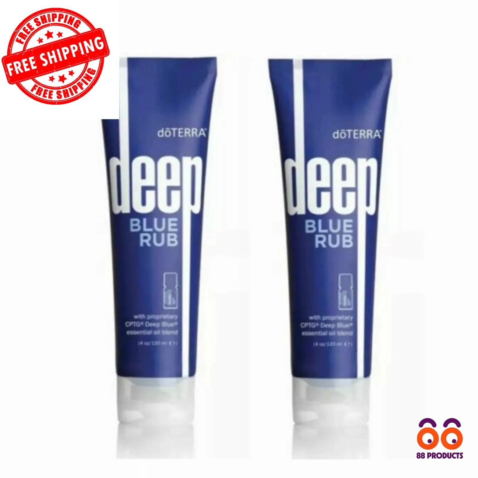 2PACK DoTerra Deep Blue Rub Topical Cream New Sealed 4oz/120ml -US Free Shipping
