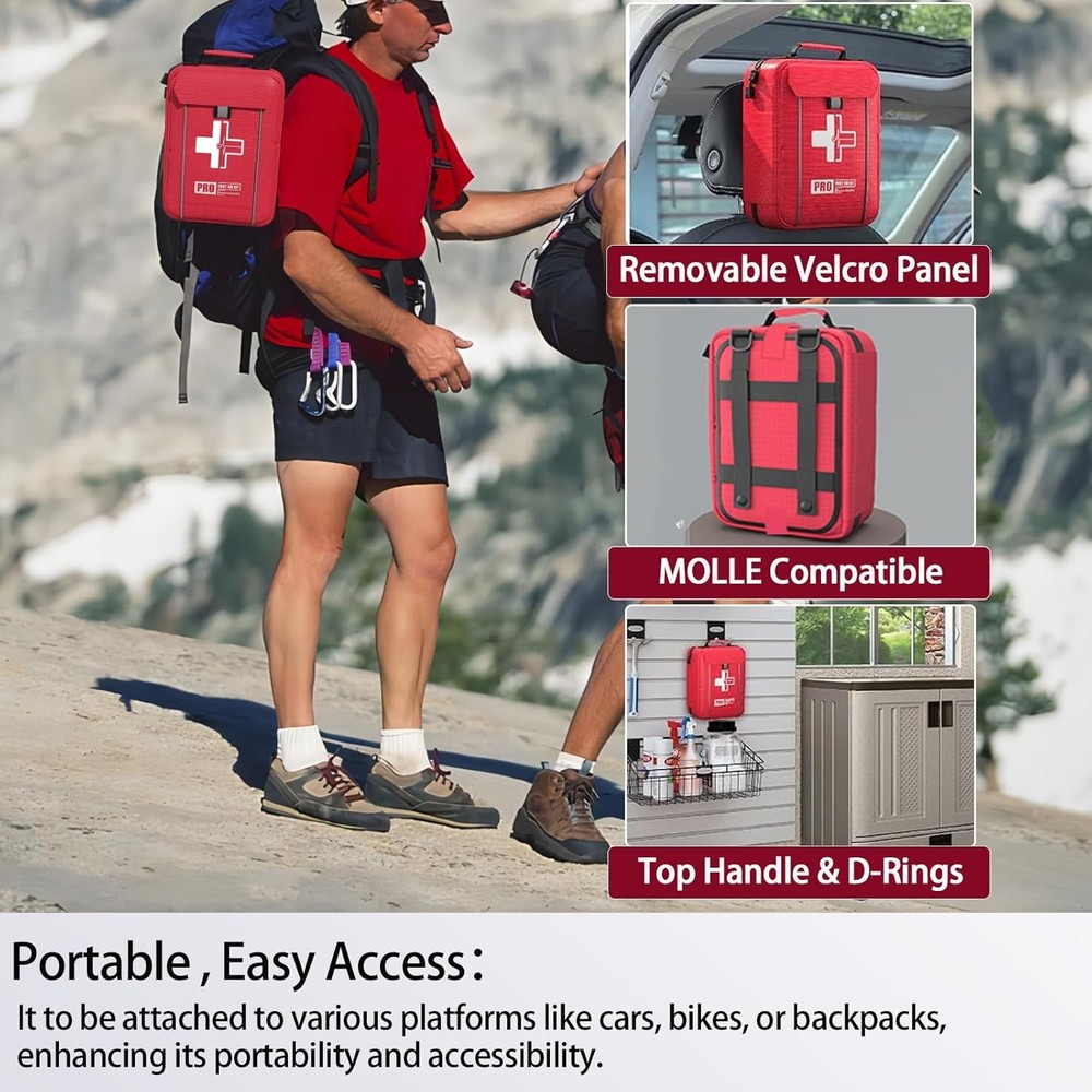 Upgrade - Comprehensive First Aid Kit with Labelled Compartments