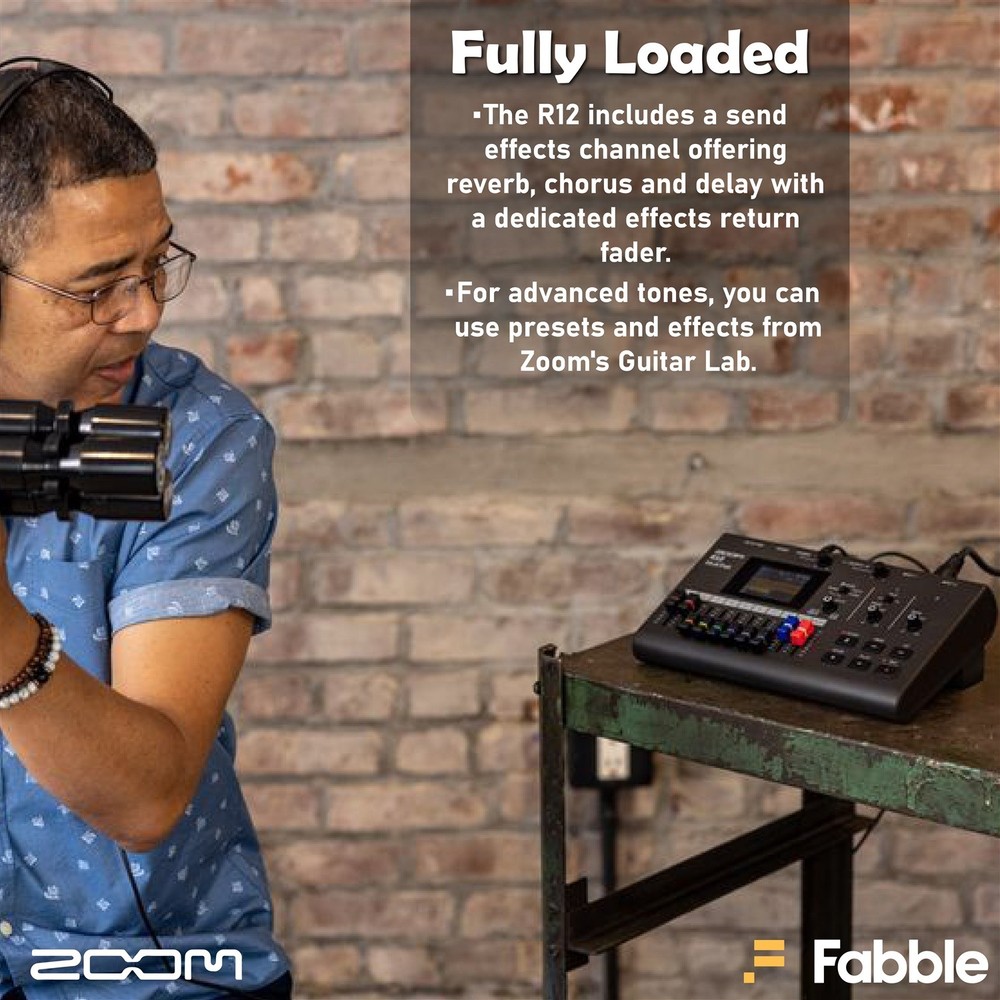 Zoom R12 MultiTrak Portable Recorder Bundle
