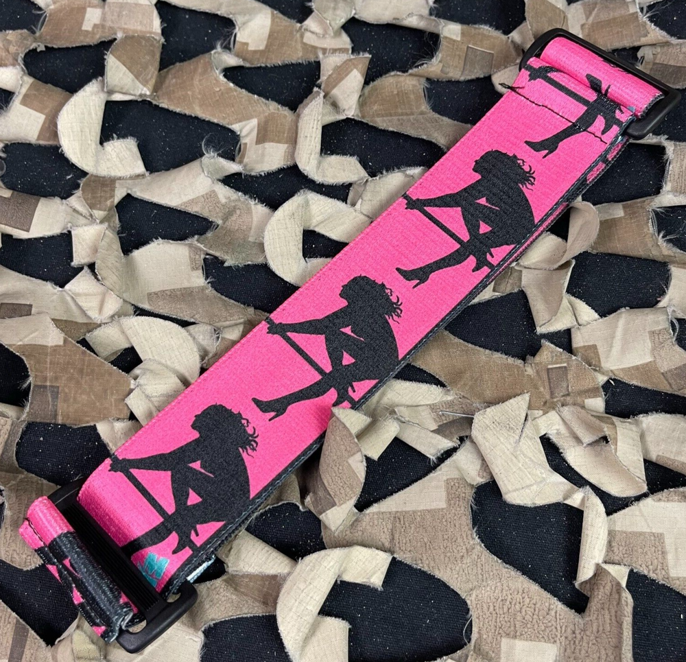 NEW KM Paintball Universal JT Goggle Strap - Pink Stripper