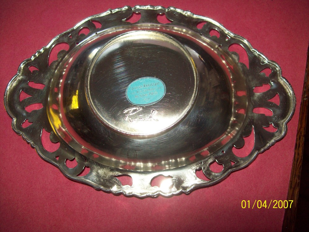 SILVERPLATE OVAL DISH RAIMOND FROM JAPAN