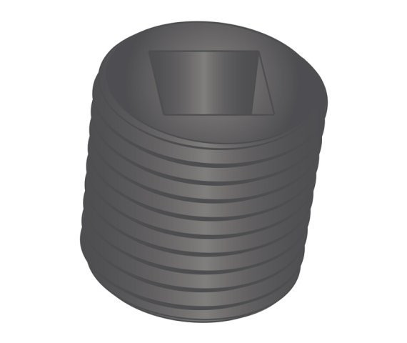 Pipe Plug 3/4 Square Socket SAE J531 Steel (15 Pieces)