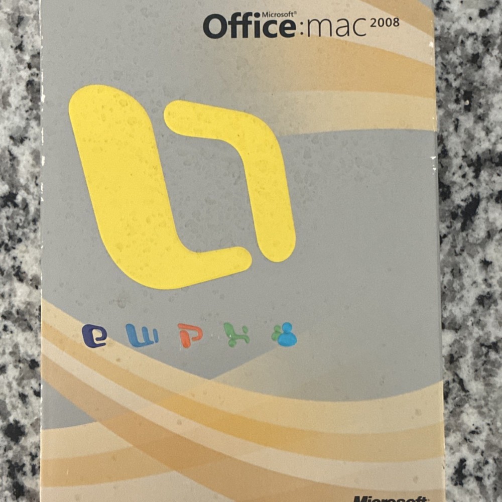 Microsoft Office:mac 2008 (Complete Box Set w/ Product Key)