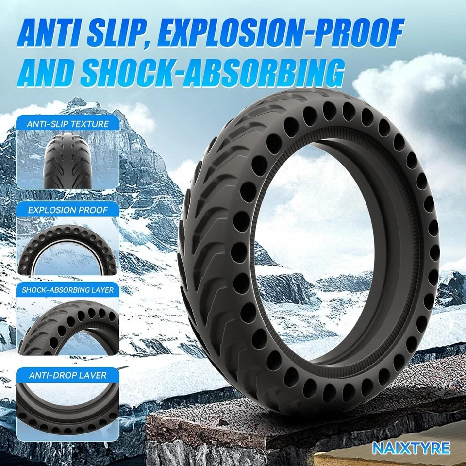 8.5X2 '' Inch Solid Tires for Electric Scooters,This Solid Tire Is Compatible wi