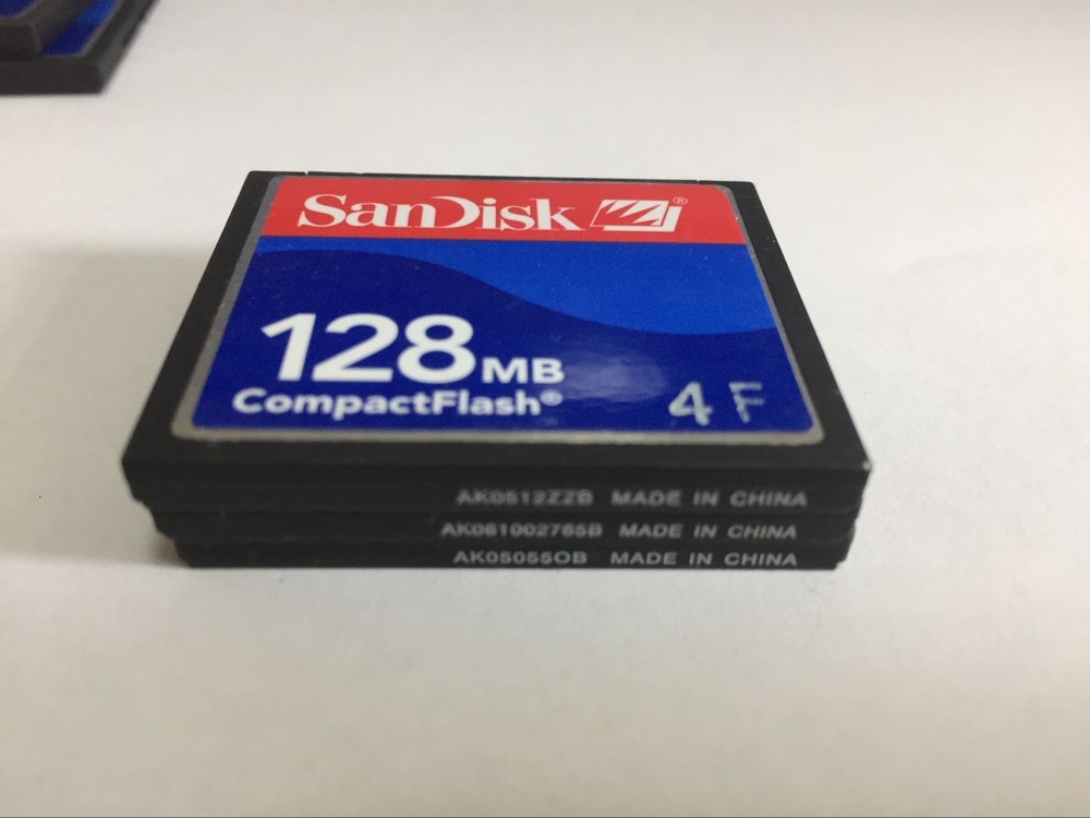 5PCS 128MB Sandisk Compact Flash Card 128MB CF Memory card SDCFJ/SDCFB