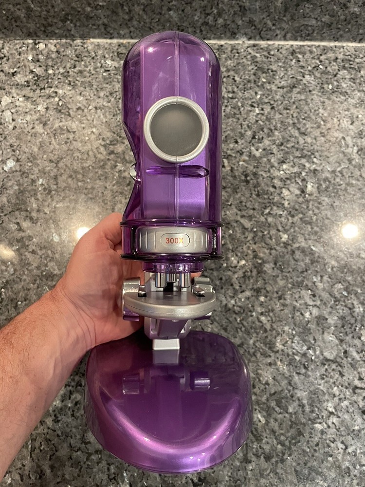 Edu Science Quick-Switch Microscope - Up to 900x - (Purple) - Battery Operated