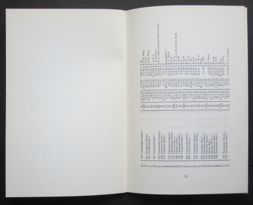 Sideways Duplex Cancellations of England & Wales. reference guide 1975.