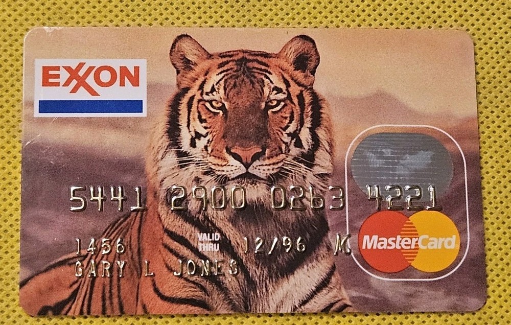 1996 Exxon MasterCard Credit Card  ~ cc1131  TIGER