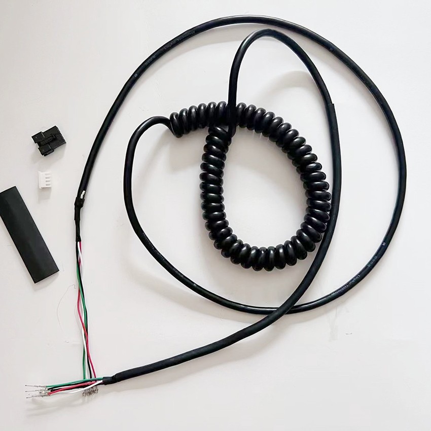 For LR Microphone Spring-wired Microphone Cable with Internal Wires Swing Cable