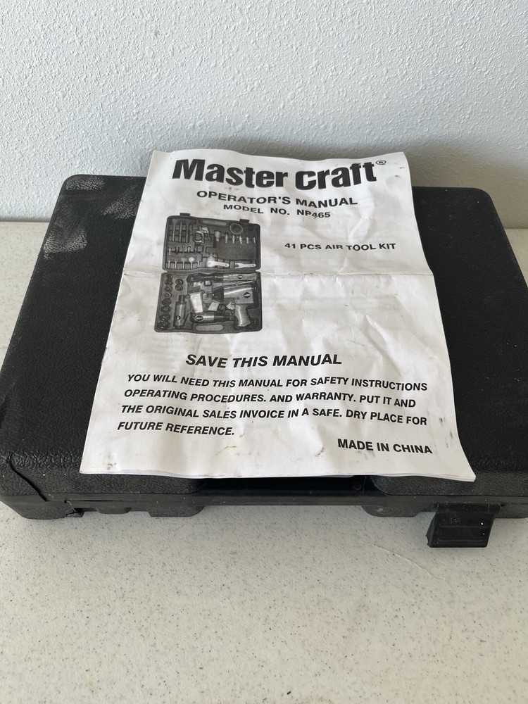 Mastercraft Air Tool Kit 41 Piece with Case Air Compressor Tool Kit Air Tool US