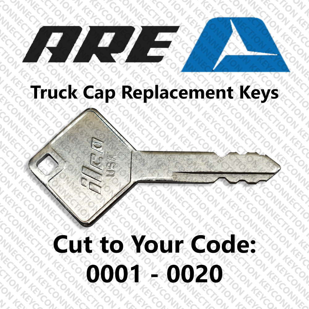 A.R.E. ARE Truck Cap Key Cut to Your Code 0001 - 0020
