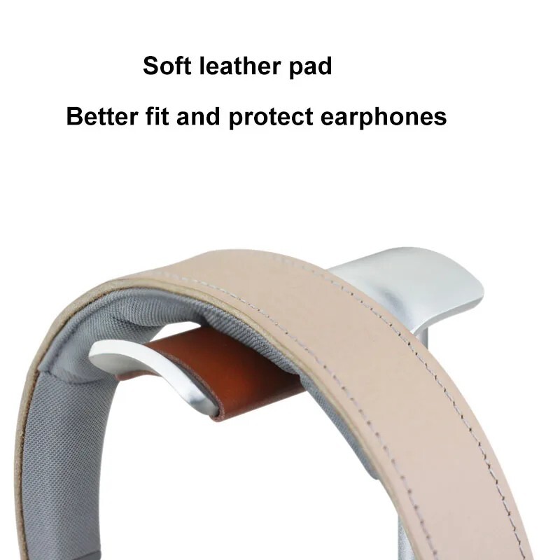 Curved Aluminium Headphone Stand with Solid Base