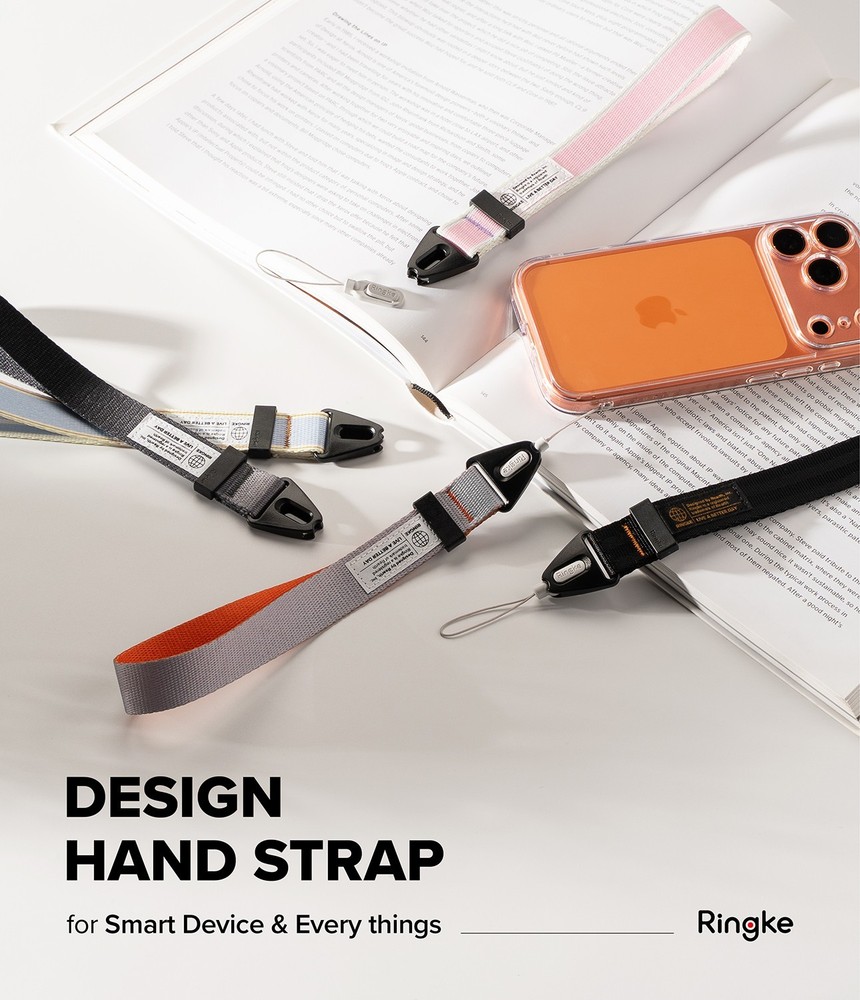 Ringke [Design Hand Strap] For Universal Phone Case, Buckle Hand Strap Holder