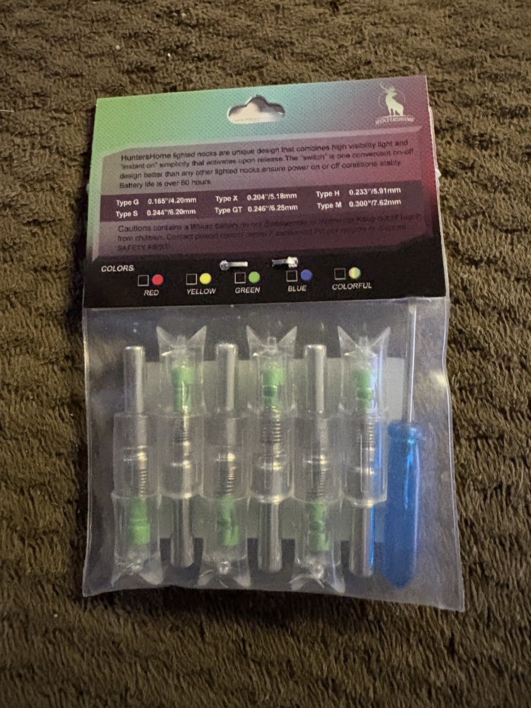 crossbow lighted nocks half moon 6 Pack