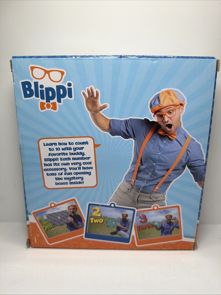 Blippi Surprise Box 10 Learning Numbers Includes 10 Pieces NEW