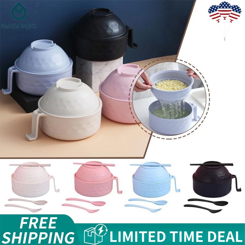 Ramen Bowl Set Microwave Ramen Cooker Instant Noodles Bowl With Chopsticks