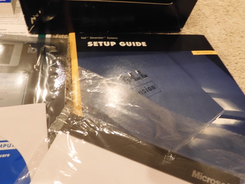 DELL DIMENSION COMPLETE COMPUTER BOX SET SETUP GUIDE RESOURCE SOFTWARE CD'S