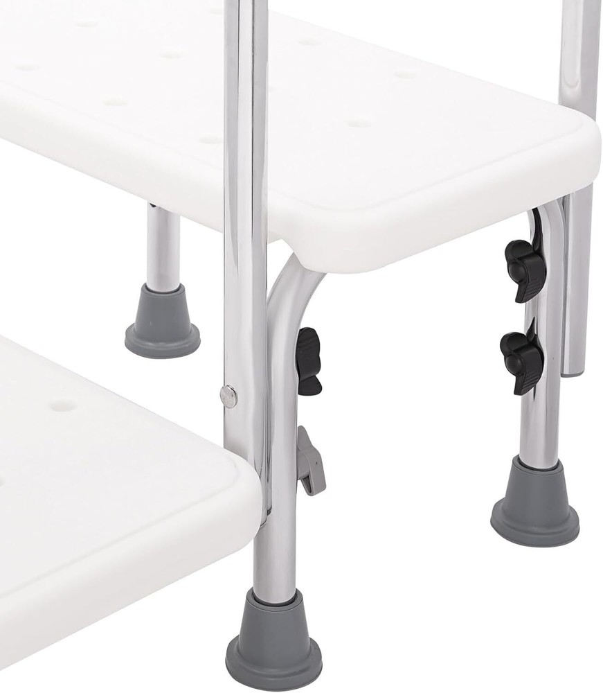 2 Step Stool with Handle for Elderly,Heavy Duty 2 Step Stool with Handrail
