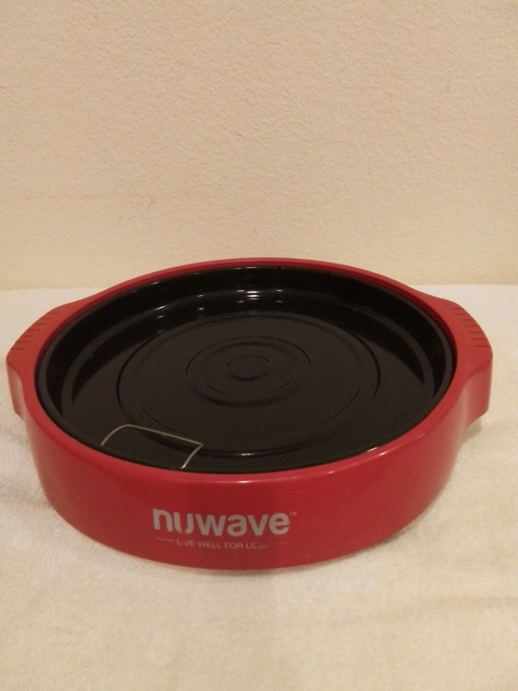 NuWave Infrared Oven Pro Plus 20653 Replacement Part Base Bottom Red + Drip Pan
