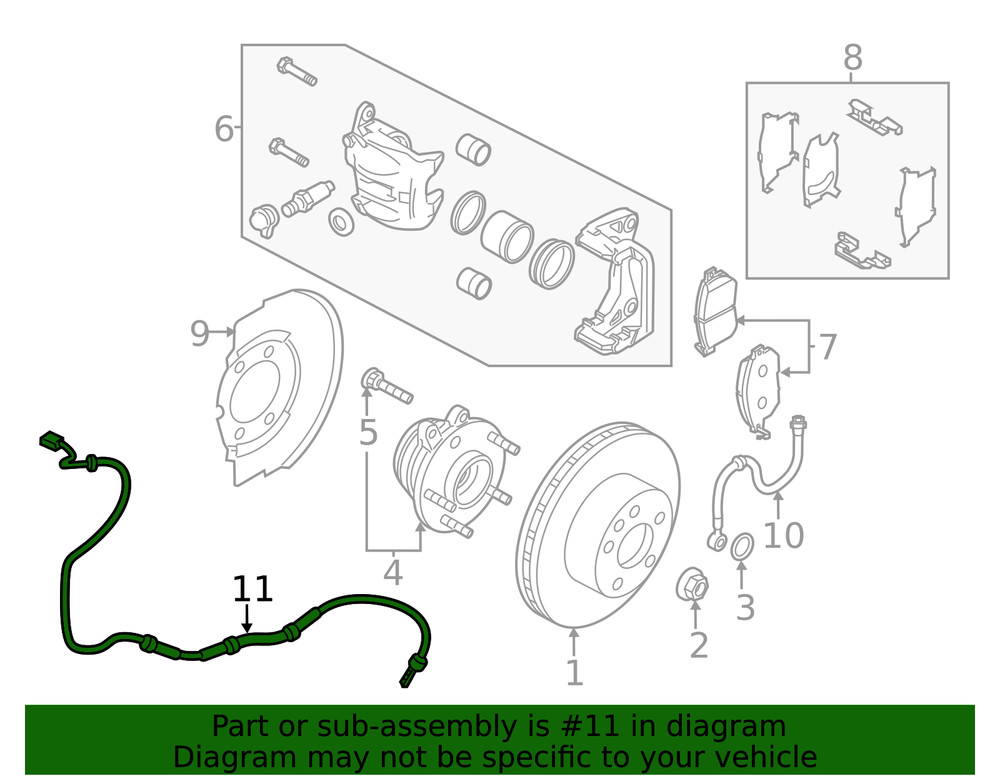 Genuine Nissan ABS Sensor 47910-5AA0A
