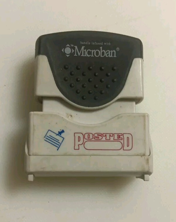 Accu-Stamp2 Microban Message Stamp, Posted,