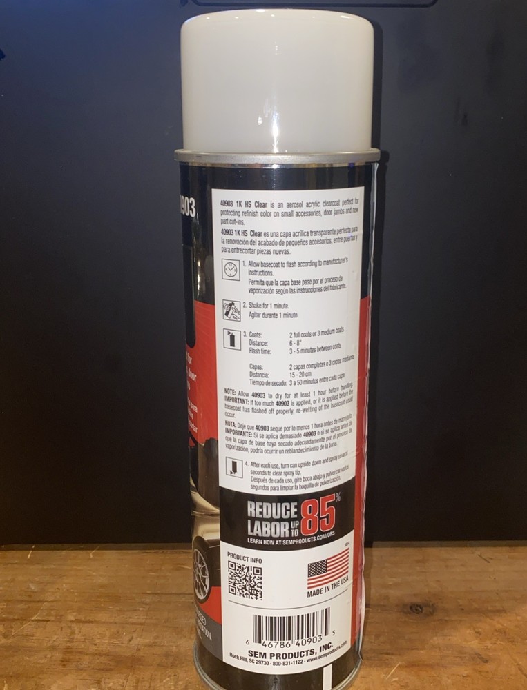 SEM 40903, 1K HS Clear 15.5oz