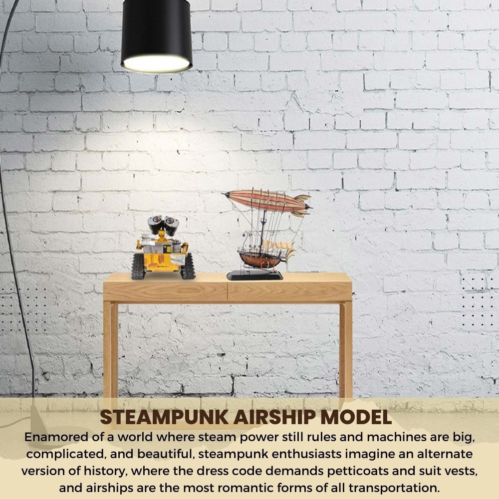 Steampunk Airship Model 14" Handmade Fully Assembled High Quality Home Decor