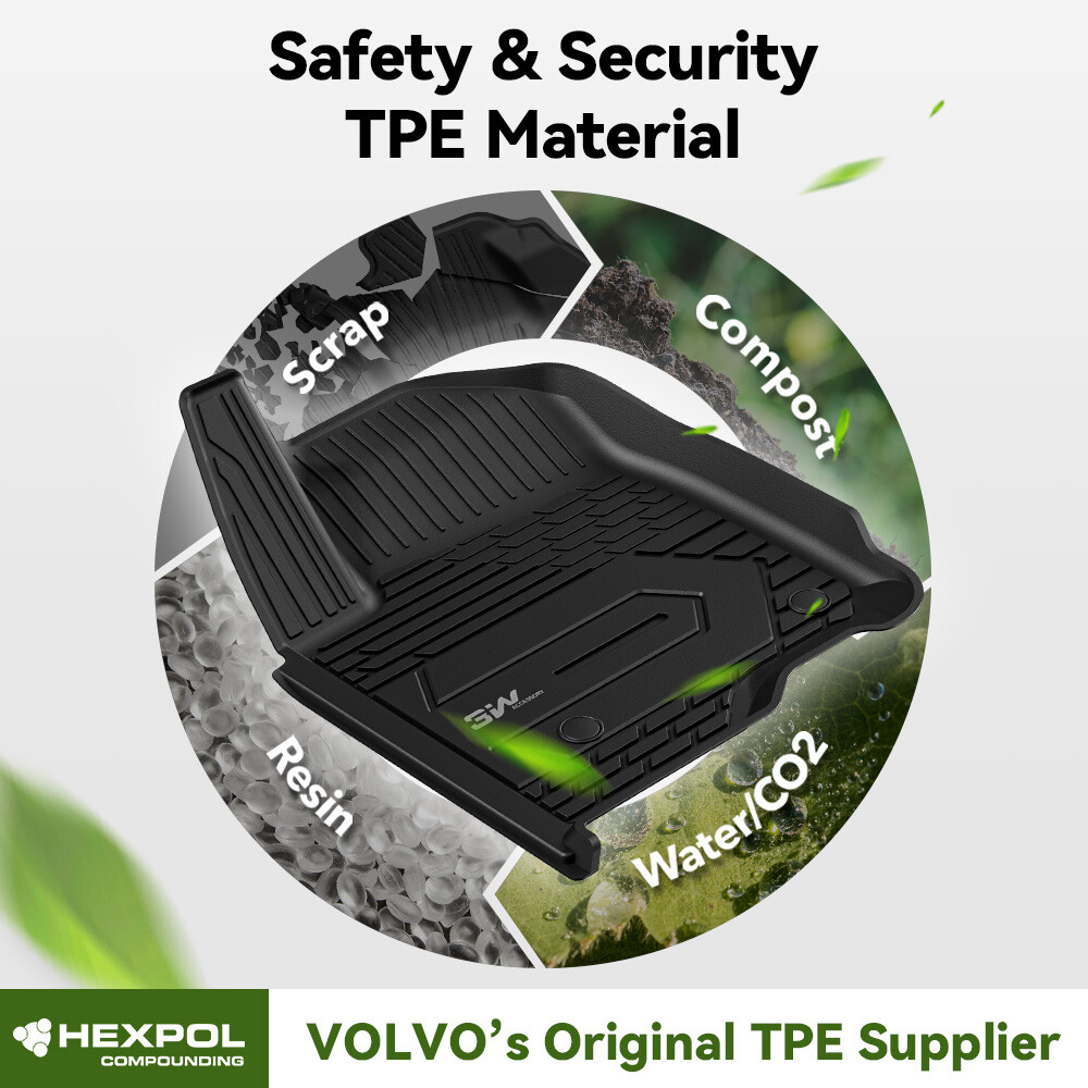 3W Floor Mats For Chevy Silverado / GMC Sierra Crew Cab 2019-2024 Weather Liner