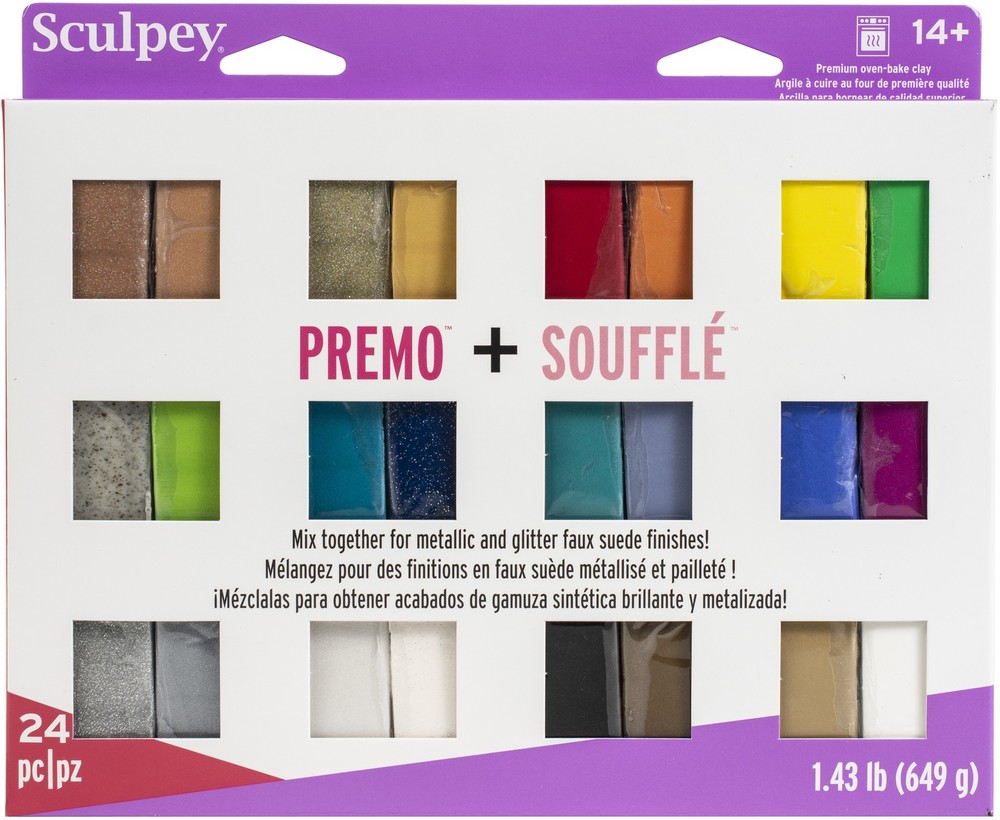 Sculpey Premo + Souffle Clay Multipack 24/Pkg-1oz