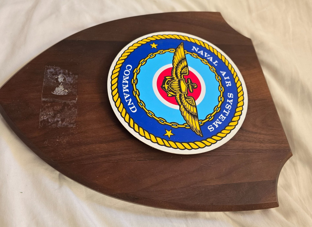 Vintage US Navy Naval Air Systems Command Plaque